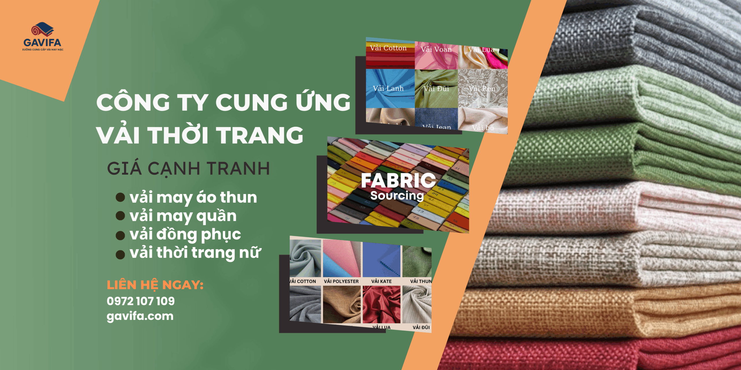 nhà cung cấp vải may đồng phục đa ngành Gavifa
