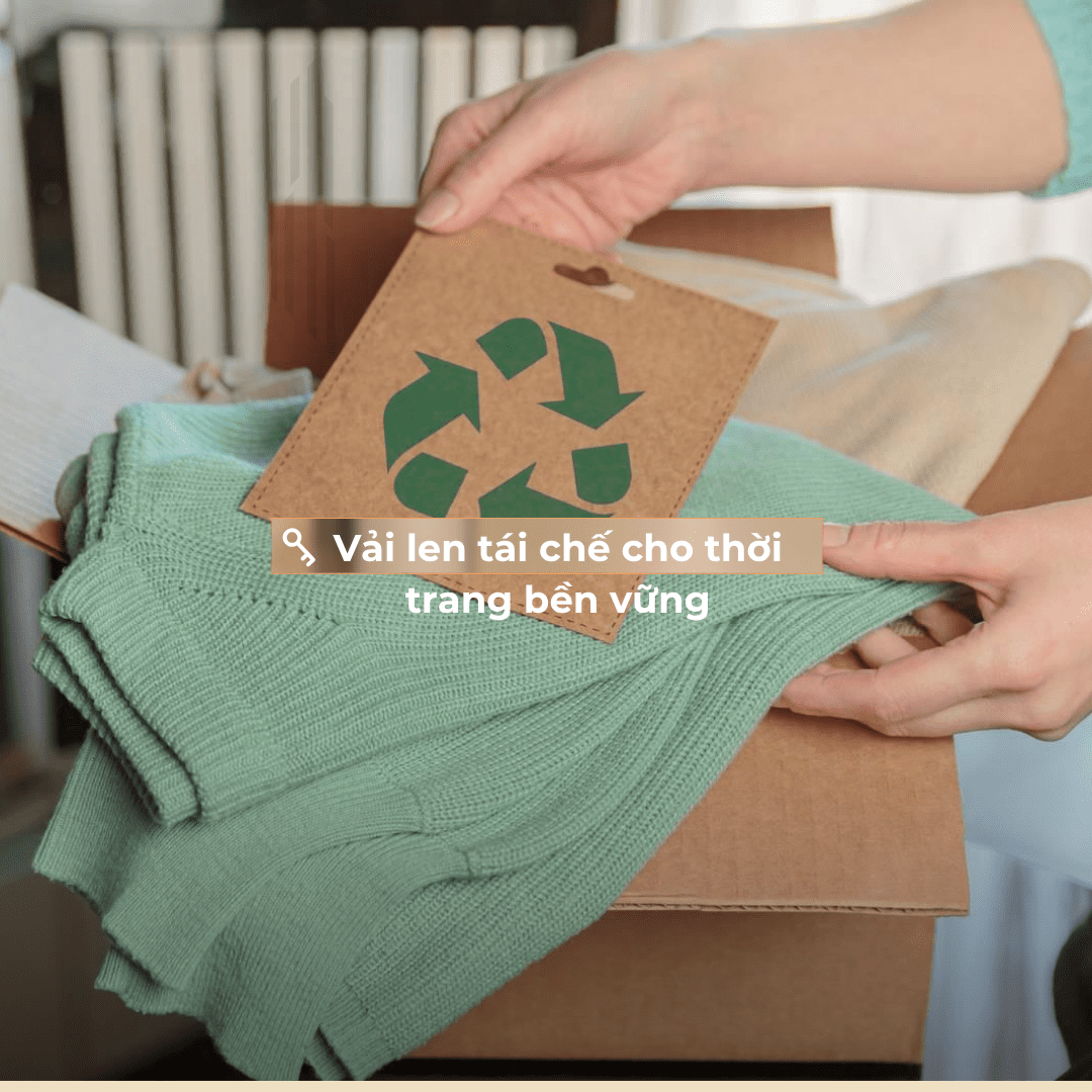 vải tái chế bền vững cho hàng xuất khẩu